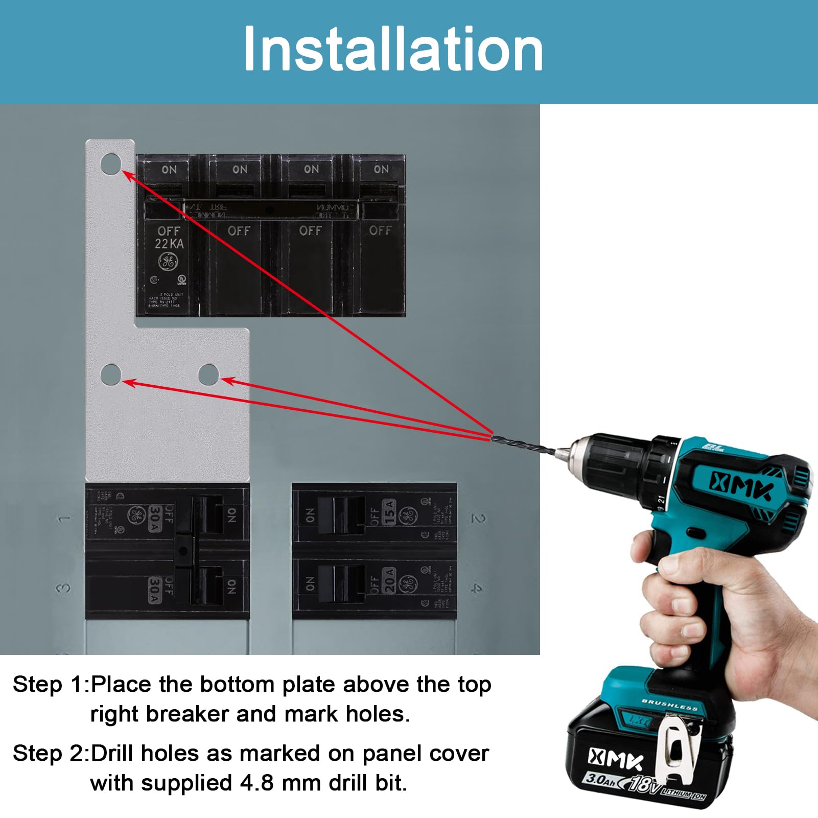 Snapklik.com : Generator Interlock Kit For GE General Electeric 200 Amp ...