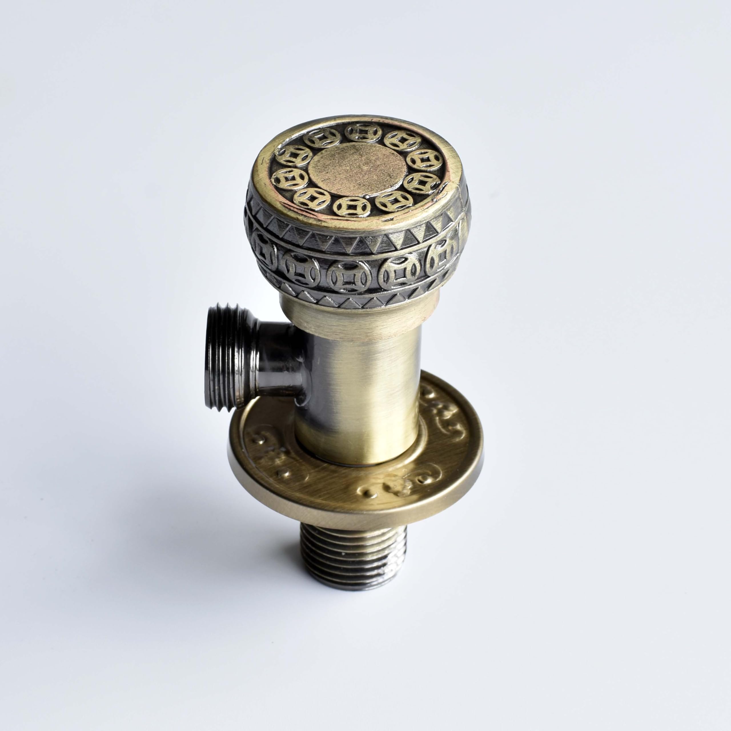 InArt Zinc Angle Valve, Stop Cock with Wall Flange, Antique Brass Finish (Antique Bronze) (B0D8ZXZBJH) Amazon Price History, Amazon Price Tracker