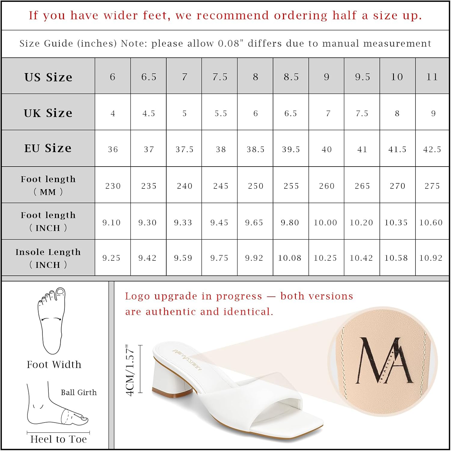 MIRAAZZURRA Heel Mules for Woman Square Open Toe Chunky Block Heel Slip on Heeled Sandals Casual Comfort Party Shoes - Image 7