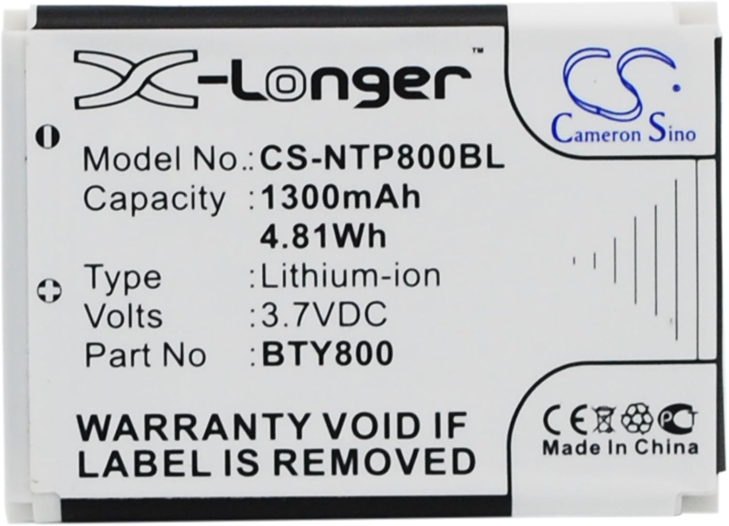XSP Replacement Battery for CIPHERLAB 8000 8200 8300 CPT