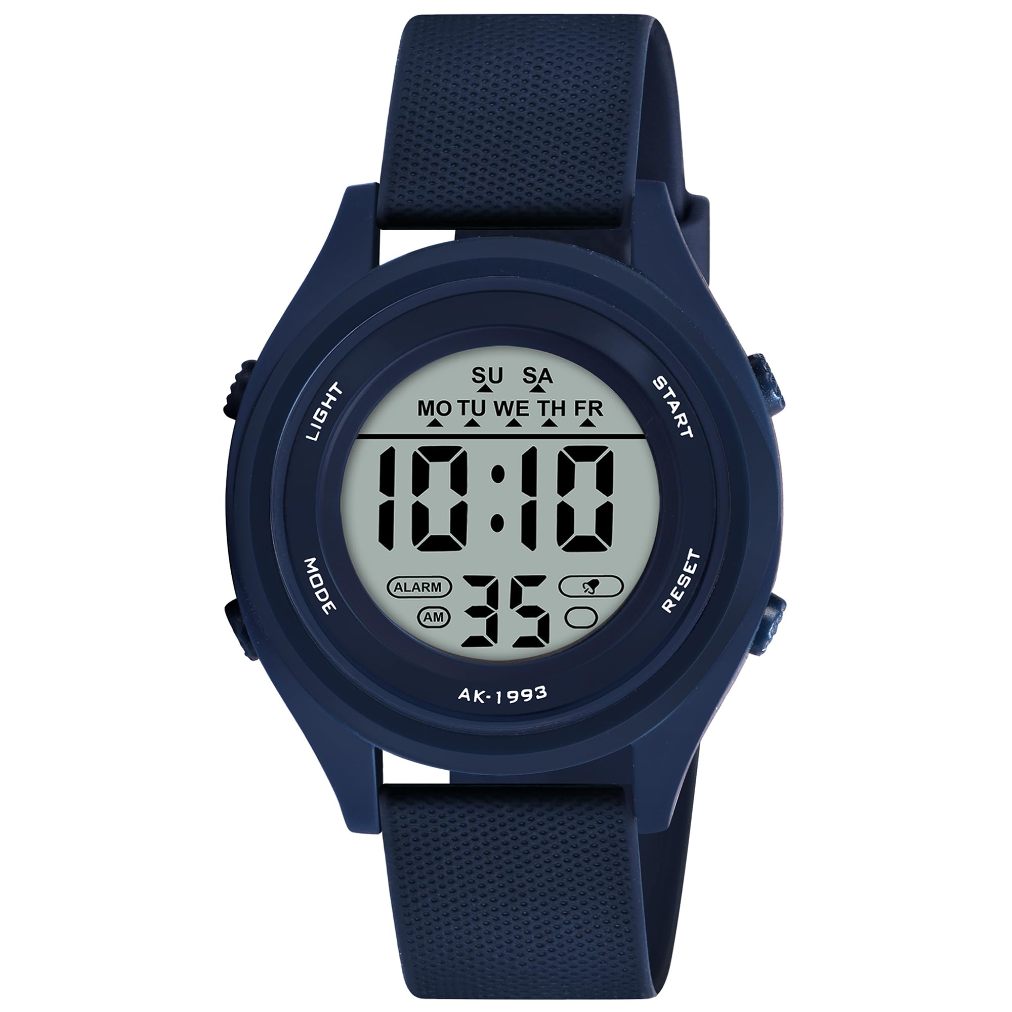 PAPIO® Silicone Belt Digital Sports Watch with 7 Color LCD Display, Water Resistant, Unisex Watch for Women, Girls, Boys and Kids