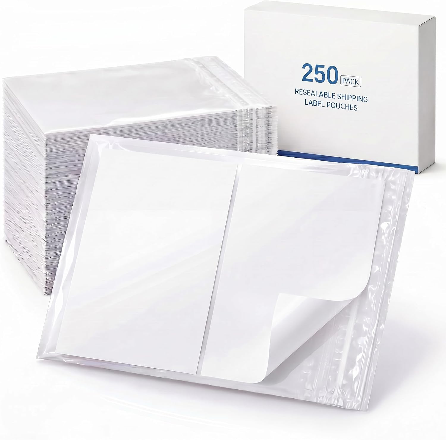 Glenmal 250 Pcs 6.7" x 10" Resealable Packing List Envelopes Self-adhesive