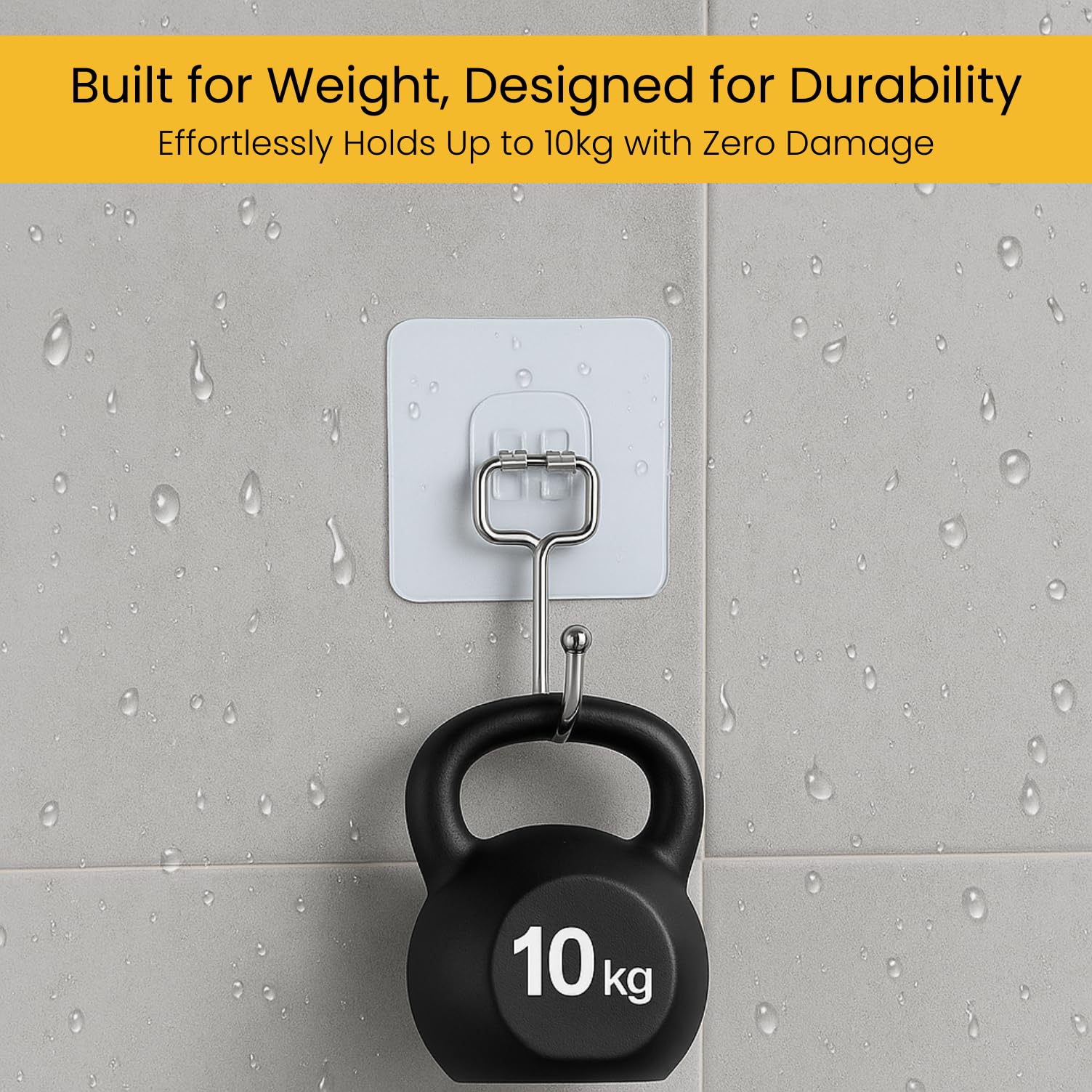 Zulaxy Big Wall Hooks - Strong Adhesive, No Drilling -5