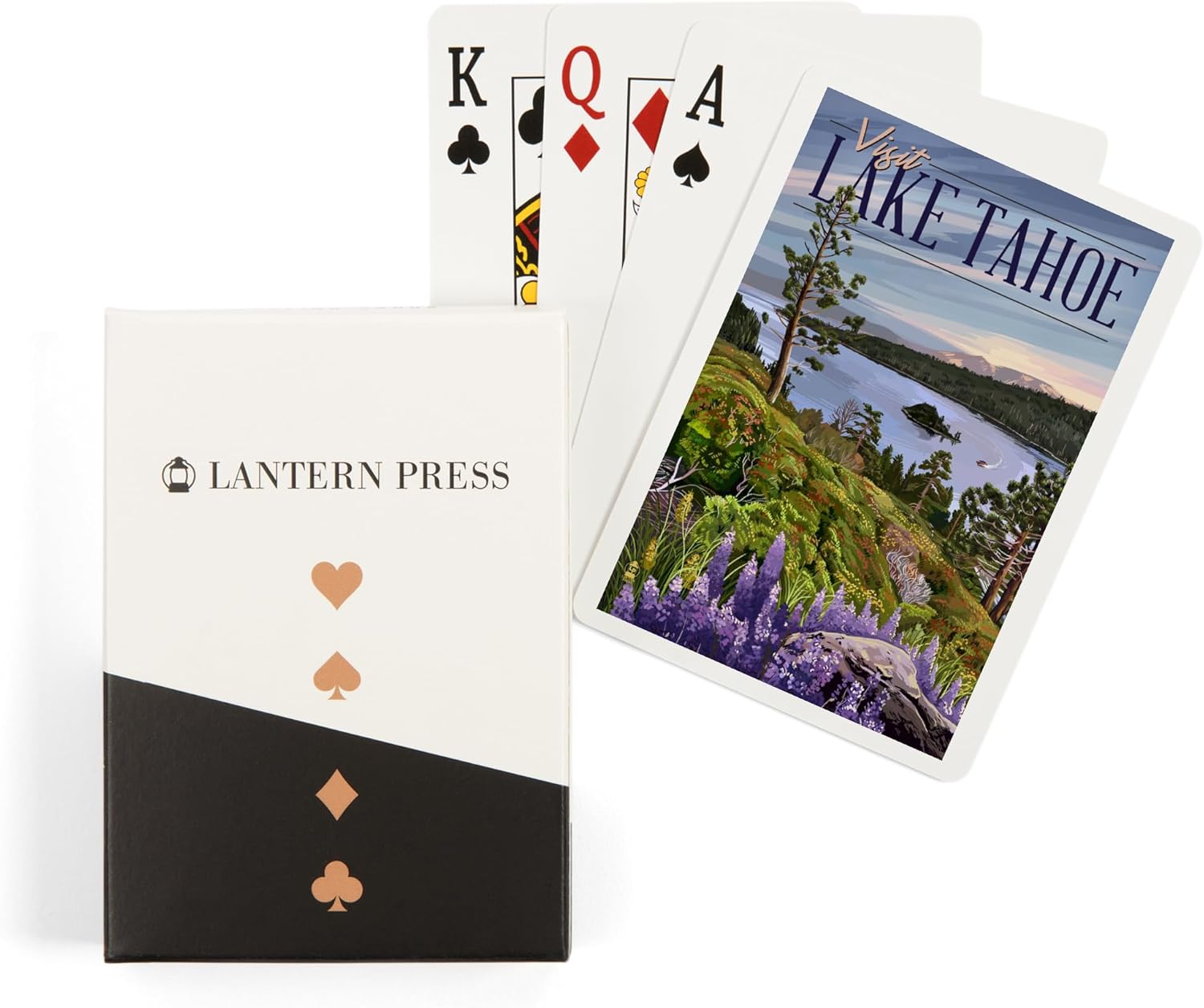 Lantern Press Emerald Bay State Park, Lake Tahoe, 52 Playing Cards for Adults, Poker Size Card Deck