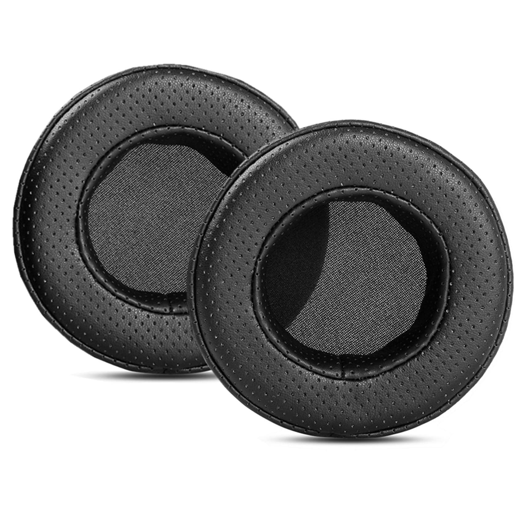 TaiZiChangQinEar Pads Ear Cushions Earpads Replacement Compatible with Pioneer HDJ-X7 HDJ-X5 DJ HDJ-X10 Headphone Protein Leather Black