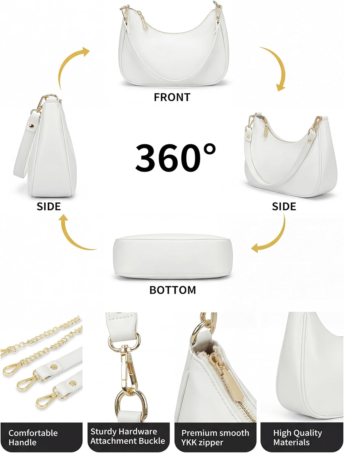 Small Shoulder Bags for Women, mini Purse Vegan Leather Shoulder Bag, Cute Retro Hobo Handbag
