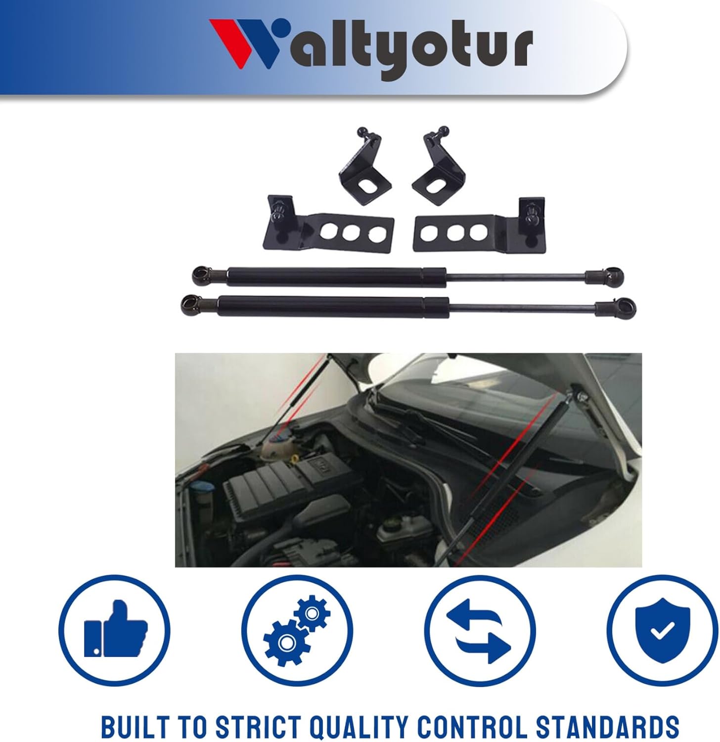 2 PCS Engine Hood Lift Support Shock Strut Damper Replacement for RAV4 2019-2020