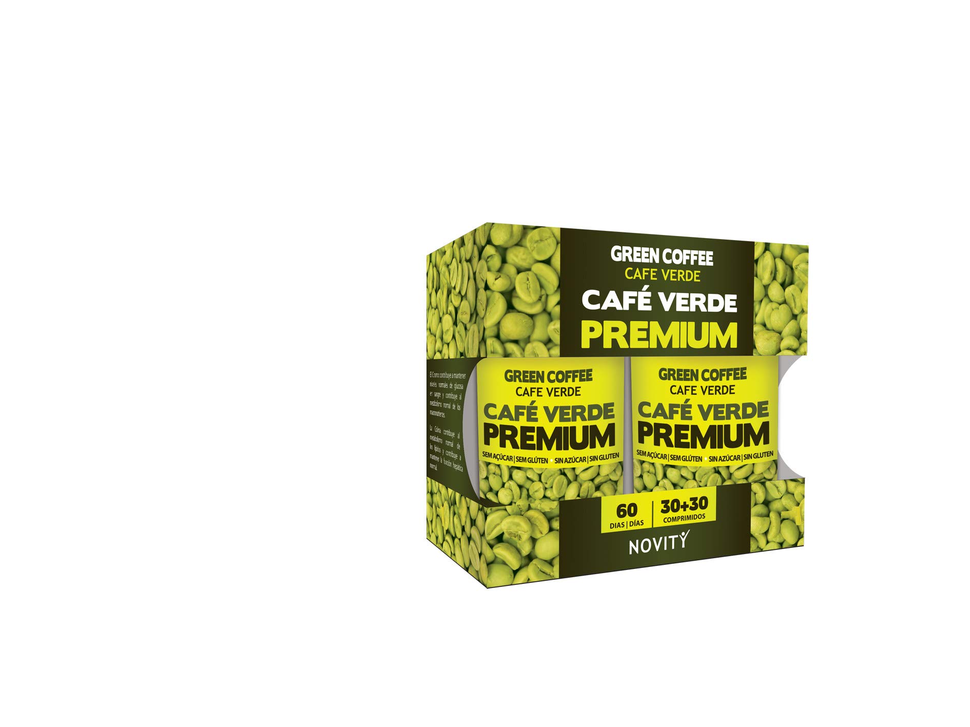 Café Verde Premium 45% Clorogénico con Colina y Cromo - 60 Comp DietMed | Apoyo a Función Hepática y Metabolismo de Lípidos