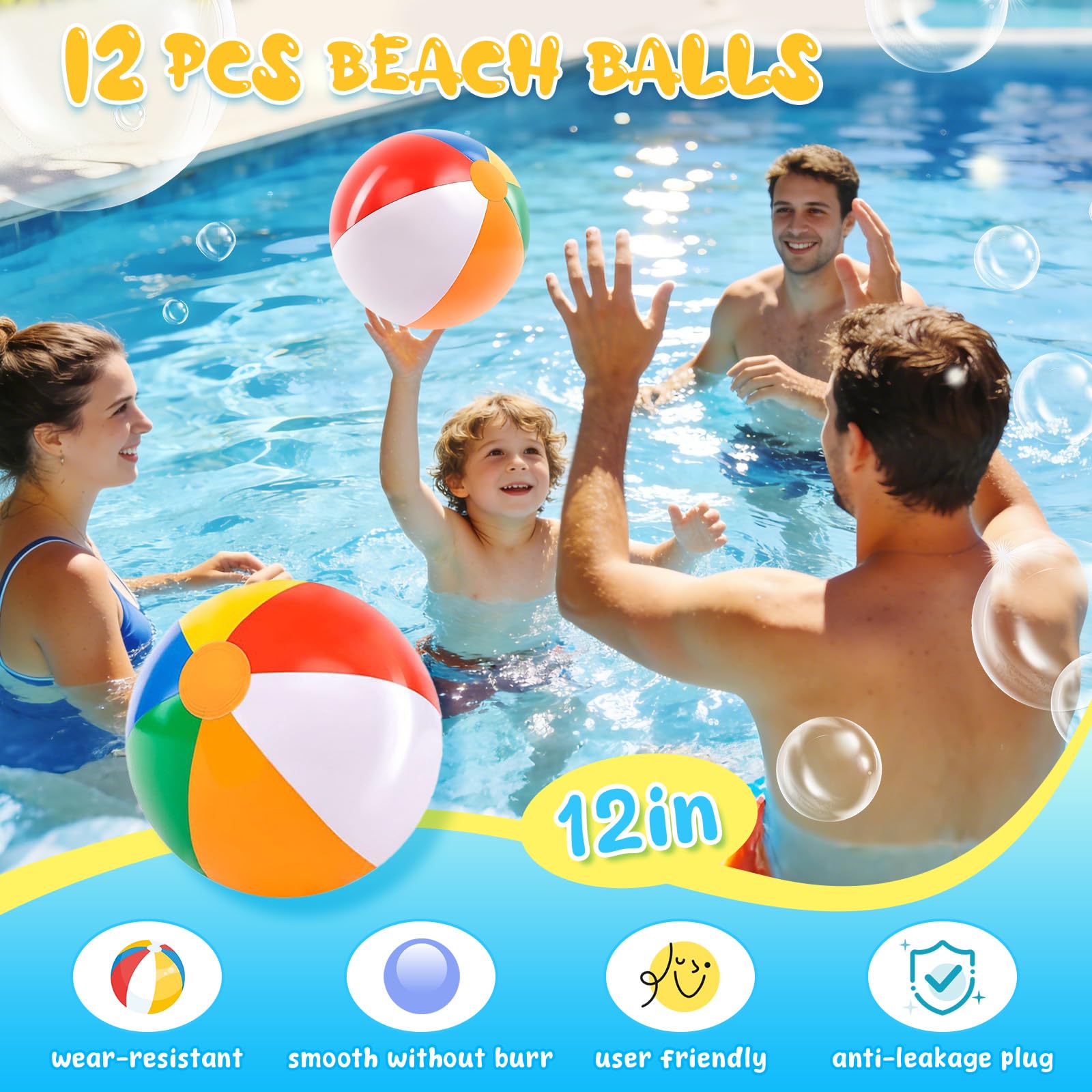 Detalles de Fiesta de Piscina, 108 Piezas Accesorios de Fiesta de Verano para Niños, Pelotas de Playa, Bolsas con Cordón, Pegatinas, Suministros para Fiesta de Cumpleaños Hawaiana