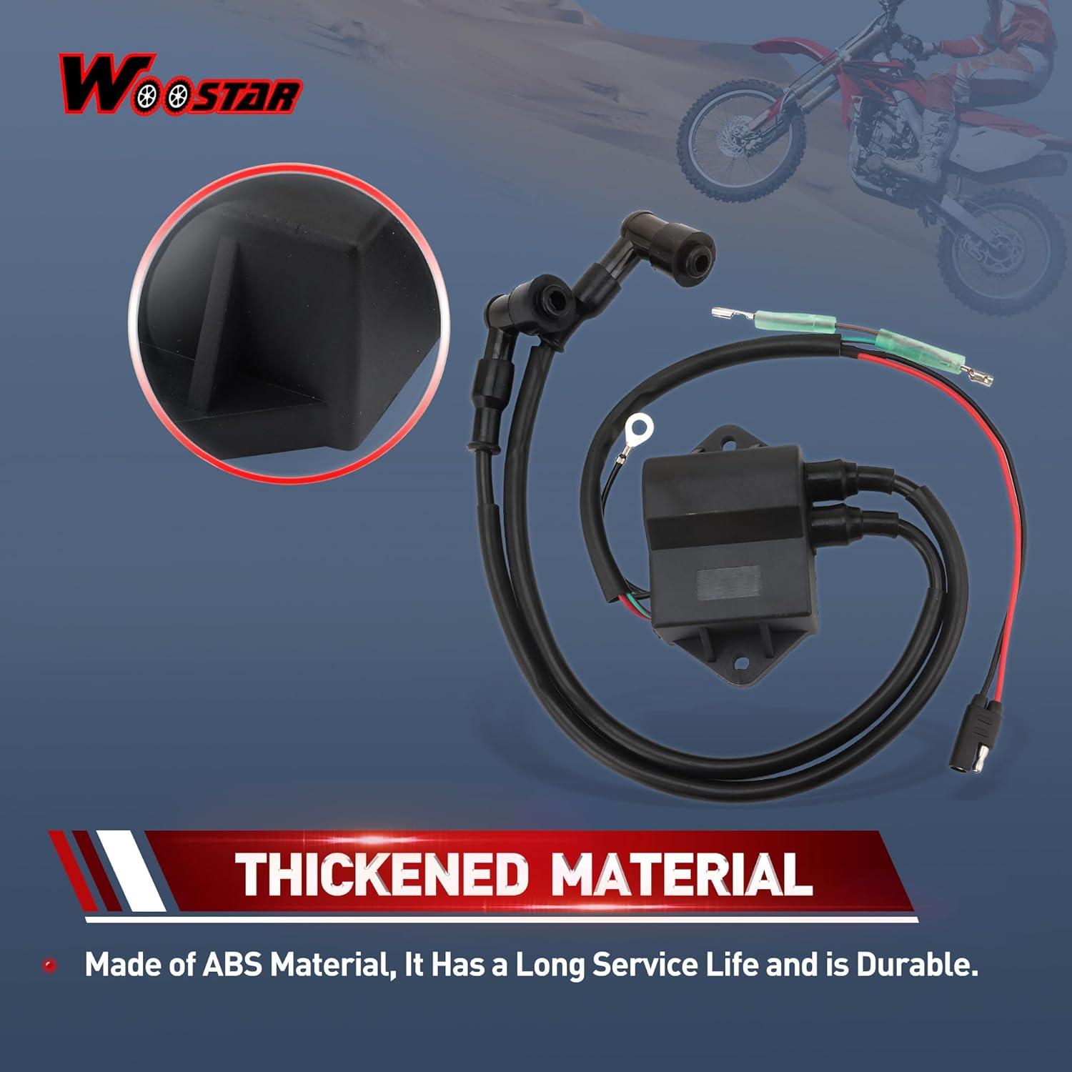 WOOSTAR CDI Unit Ignition Coil Replacement for Suzuki 9.9HP 15HP Outboard Engine OEM 32900-93901 32900-93902