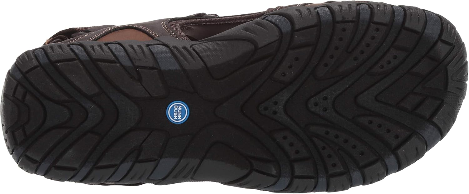 Nunn Bush Men's Rio Bravo Three Strap Outdoor Sport River Sandal With Hook and Loop