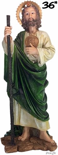 35" Estatua de Saint Jude San Judas Tadeo Estatua St Santo dinero dinero