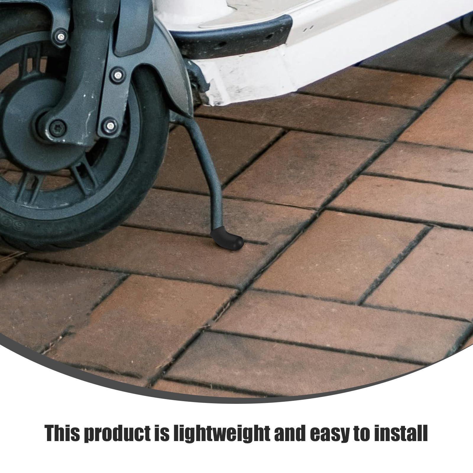 Tofficu Repose-pieds En Silicone Pour Trottinette électrique – Lot De 2, Noir, Antidérapant, Design élégant, Protection De Béquille