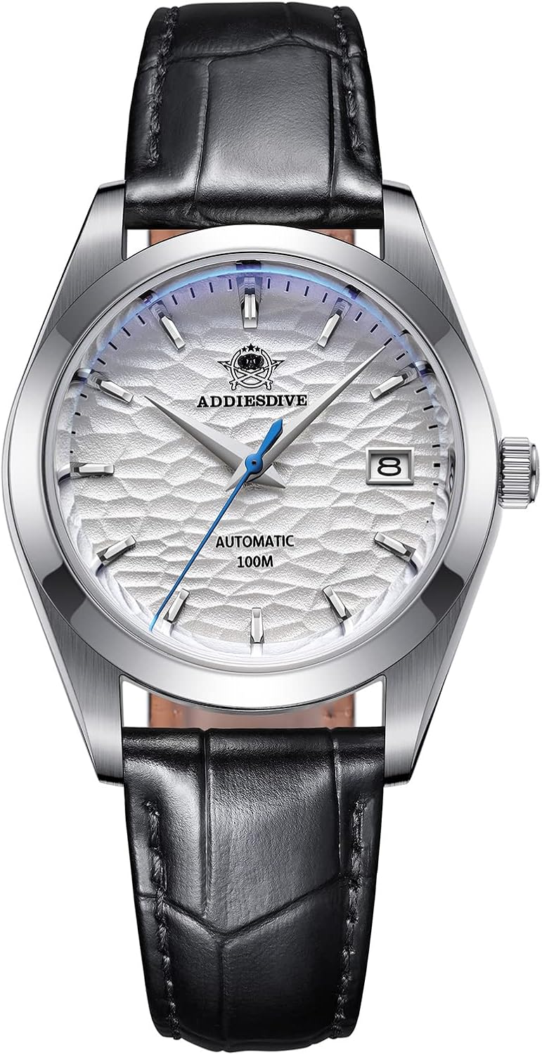 ADDIESDIVE Orologio da Pilota Automatico Classico da Uomo 200 Metri Impermeabile 39mm Orologio in Acciaio Inossidabile Movimento NH35A AD2118 (Quadrante Bianco) ADDIESDIVE Orologio da Pilota Automatico Classico da Uomo 200 Metri Impermeabile 39mm Orologio in Acciaio Inossidabile Movimento NH35A AD2118 (Quadrante Bianco)