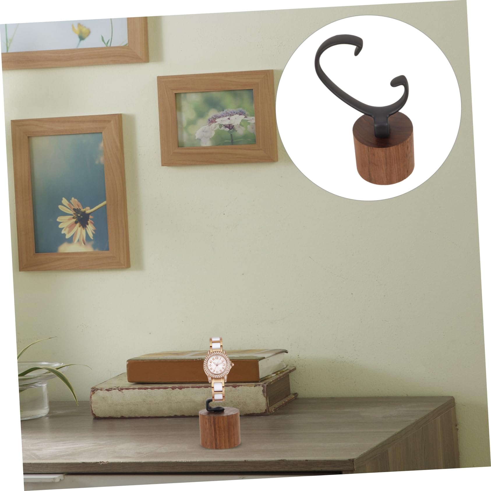 4 Stücke Holz Uhr Display Rack Nussbaum Einzelnen Armbanduhr Display Stand