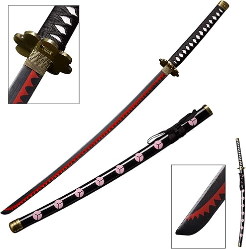 Miniatura 5 de Sword fort Sword Zoro's - Espada de 3 piezas, hecha a mano, katana japonesa anime cosplay, espadas de anime Roronoa Zoro, Kitetsu, Shusui, Wado