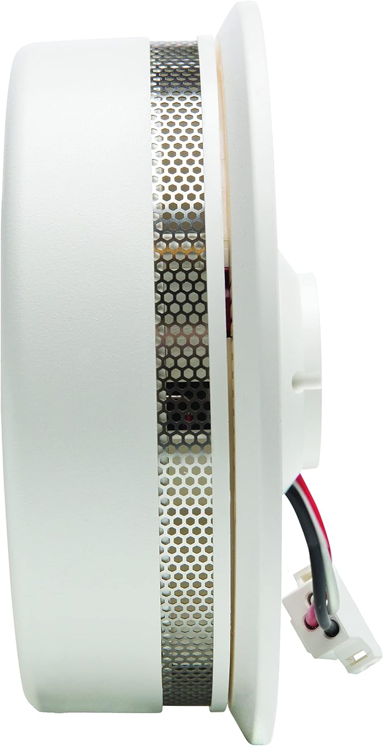 Kidde Wireless Hardwired Smoke Detector, 10-Year Battery Backup, Voice Alerts, Photoelectric Sensor Wire-Free Interconnect Combination Alarm
