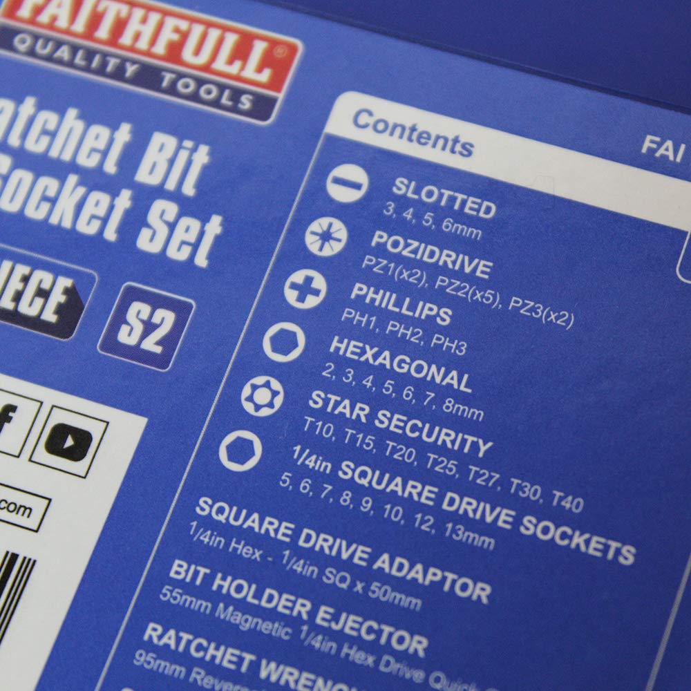 Faithfull FAISBSET42 Bity i uchwyty