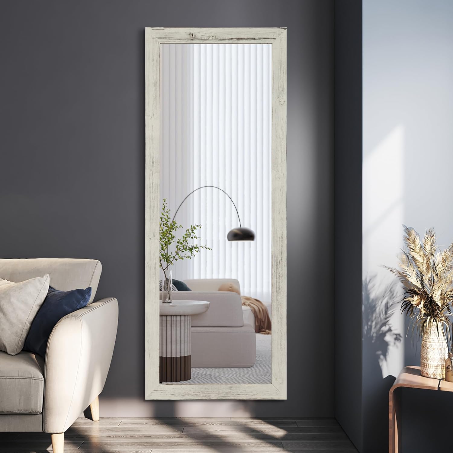 Canisflax Over The Door Mirror Full Length Mirror,43"x 18