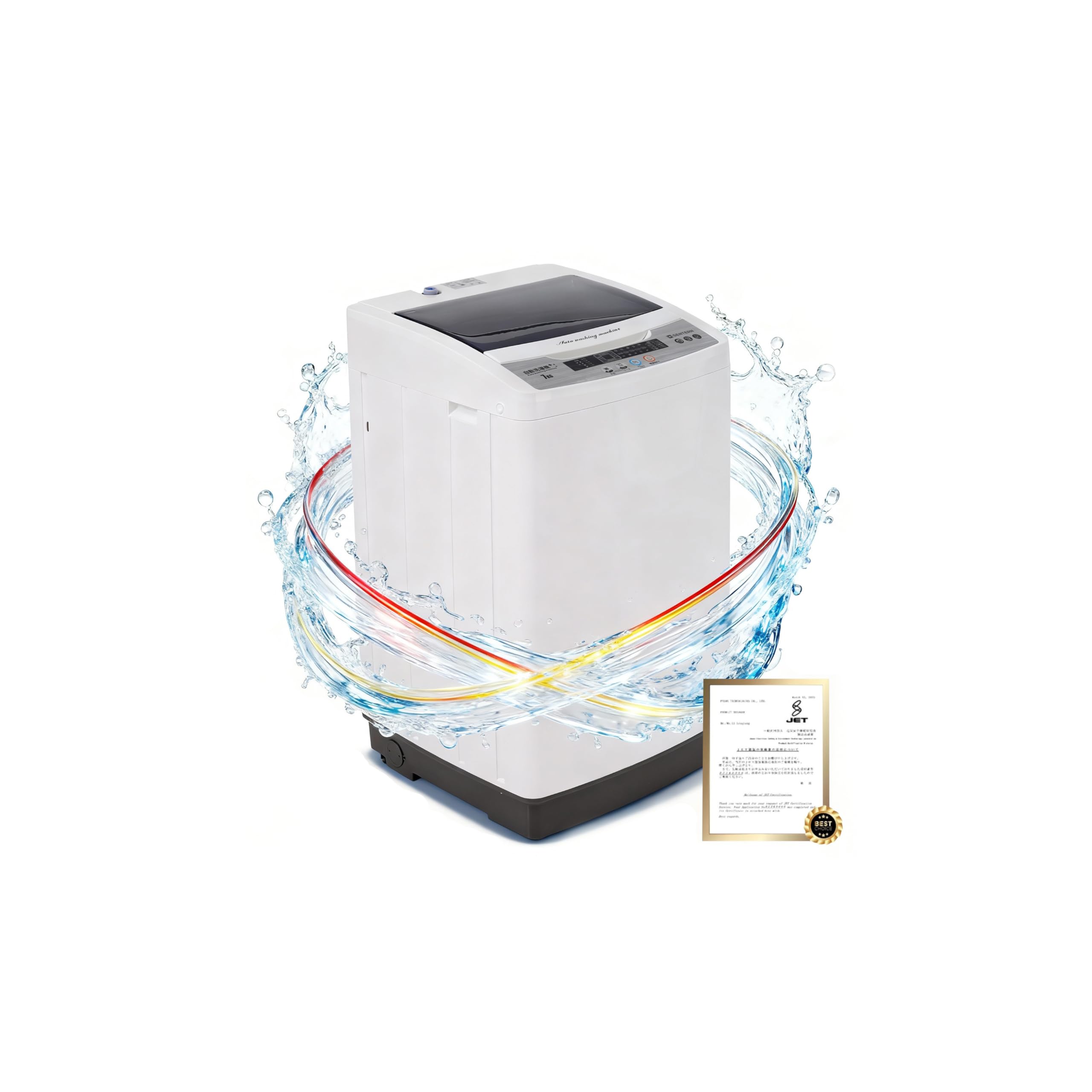 Amazon | BTYJLEBE 縦型 洗濯機 一人暮らし 【S-JET認証 & PSE認証