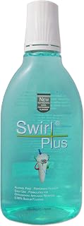 Swirl Plus Daily Fluoride Mouthrinse, Recommended for Orthodontic Braces, 500 ml