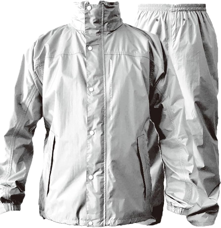 Amazon.co.jp: [TWR] ブリザテック レインウェア シルバー,M レイン