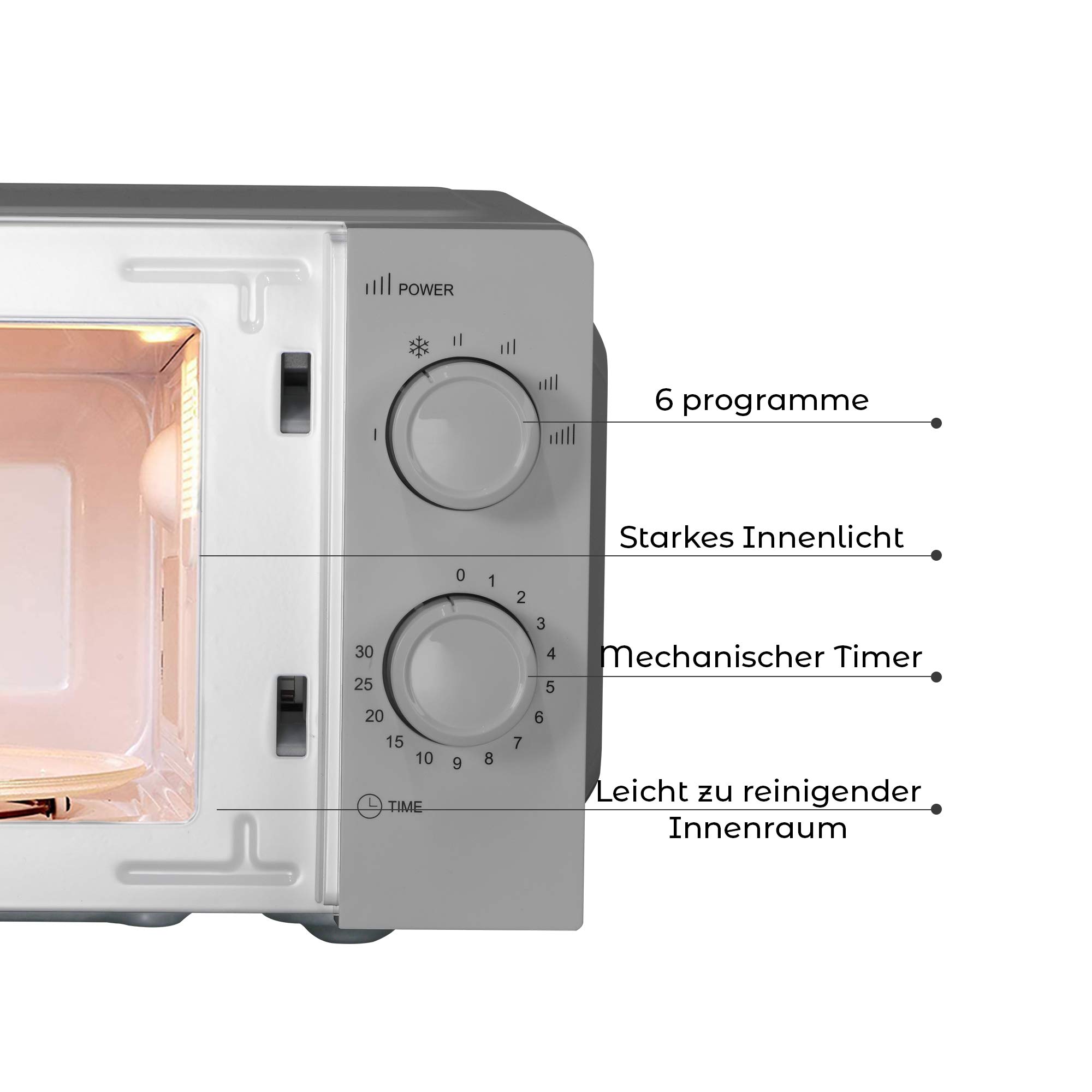 Bestron Magnetron, 700 watt, tweedelig controlepaneel met 5 standen en 35 min. timer, traploos regelbaar, met 25,5 cm draaiplateau voor alle gangbare maten, zwart en hout, kleur: zwart/houtlook Bestron Magnetron, 700 watt, tweedelig controlepaneel met 5 standen en 35 min. timer, traploos regelbaar, met 25,5 cm draaiplateau voor alle gangbare maten, zwart en hout, kleur: zwart/houtlook