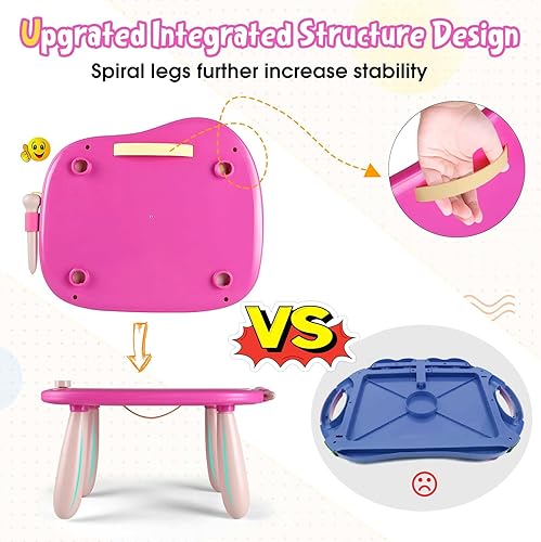 Miniatura 42 de Smasiagon - Pizarra magnética de dibujo para niños, juguetes para niños y niñas de 1 a 2 años, juguetes educativos para niños de 1, 2, 3 años