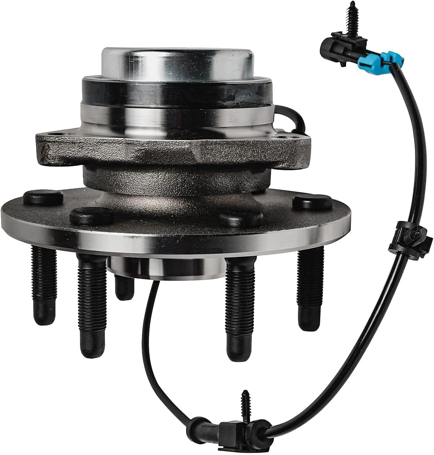 Detroit Axle - 2WD Front Wheel Bearing Hubs w/Lug Nuts Socket Keys for 99-06 Chevy Silverado Sierra 1500 00-06 Suburban 1500 Tahoe Yukon GMC Yukon XL1500 02-06 Cadillac Escalade 6 Lugs W/ABS 515054