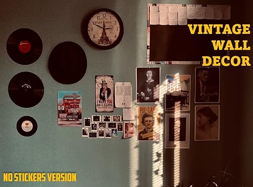 Miniatura 4 de MINI ZOZI Discos de vinilo en blanco de 12 pulgadas falsos 6 piezas de decoración del hogar en la pared, dormitorio, sala de estar, estudio de