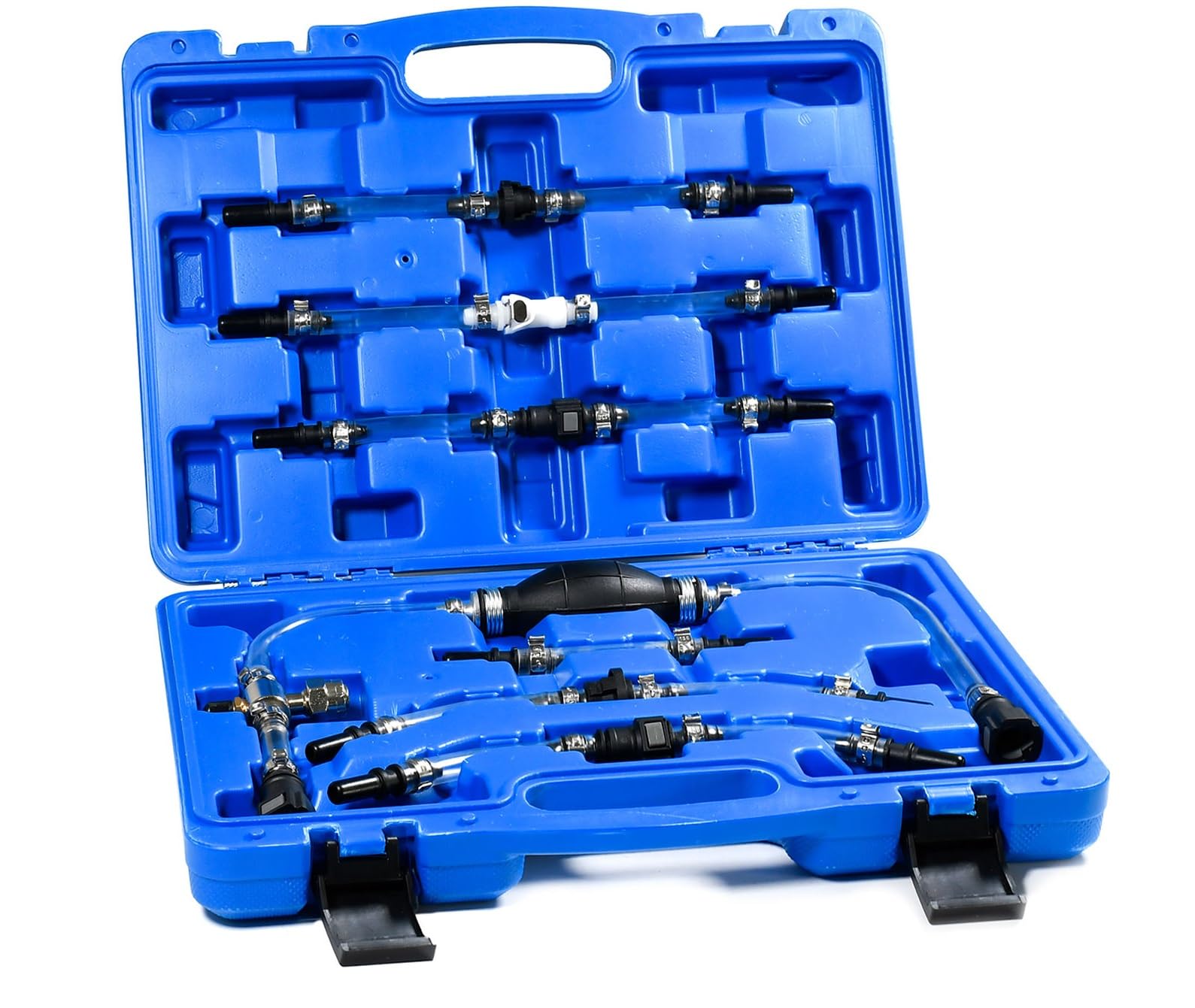 LIROPAU Kit di sfiato e priming diesel, 7 pezzi | Kit di sfiato diesel a bassa pressione, universale per la maggior parte dei veicoli diesel, adattatore incluso