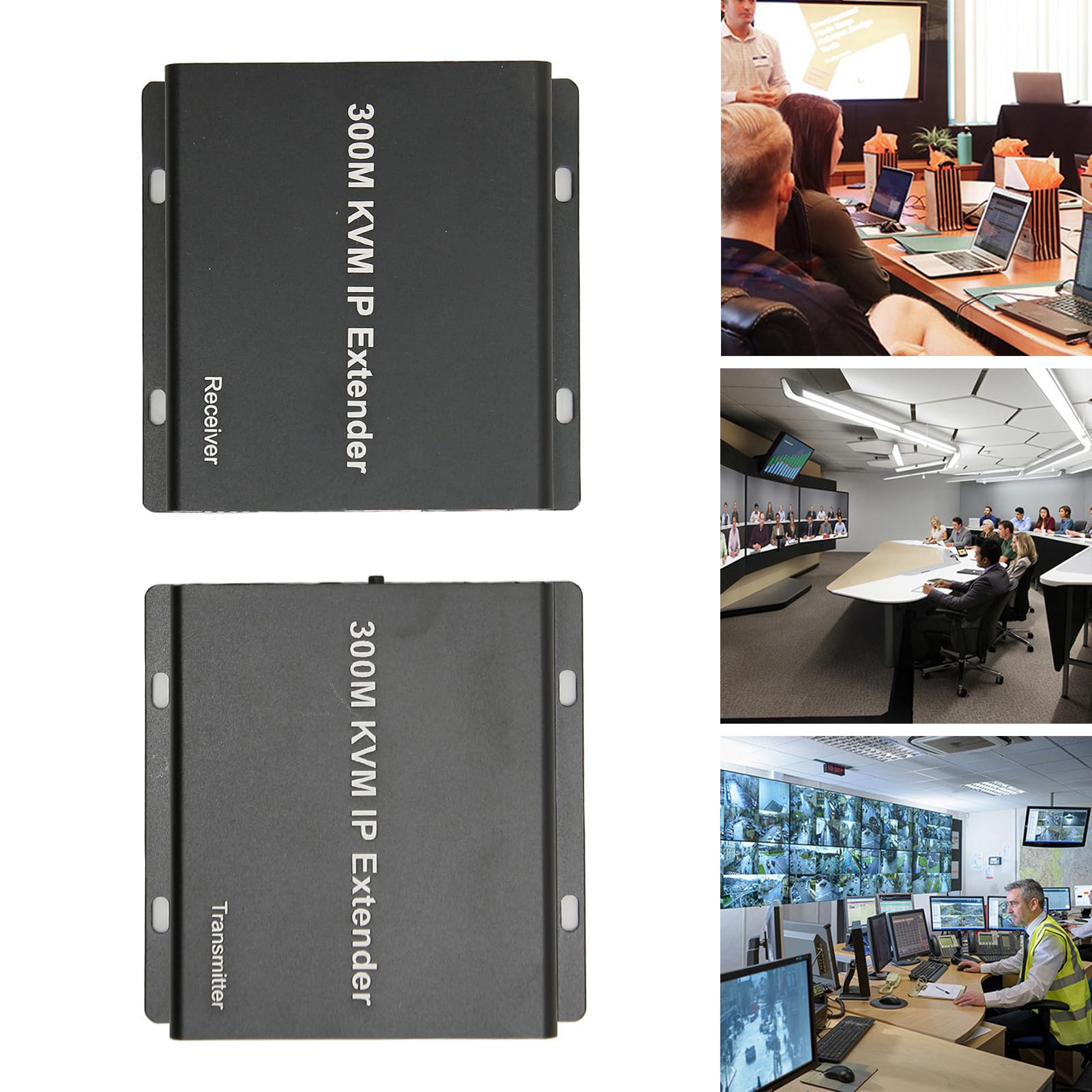 Przedłużacz KVM IP 300m 1080p HD Multimedia Interface z obsługą
