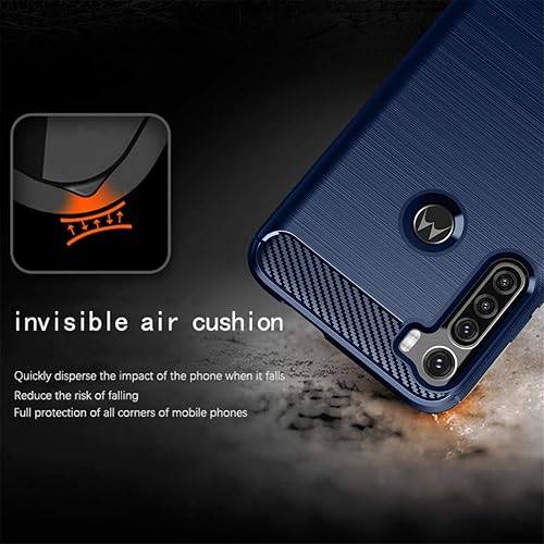 Miniatura 5 de Asuwish Funda compatible con Moto One Fusion+ Plus y protector de pantalla de vidrio templado, accesorios de celda, fundas protectoras de silicona