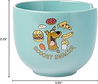 Vista 184 de Silver Buffalo The Powerpuff Girls Girl Power Featuring Blossom, Bubbles, and Buttercup Ceramic Ramen Noodle Rice Bowl with Chopsticks, Microwave