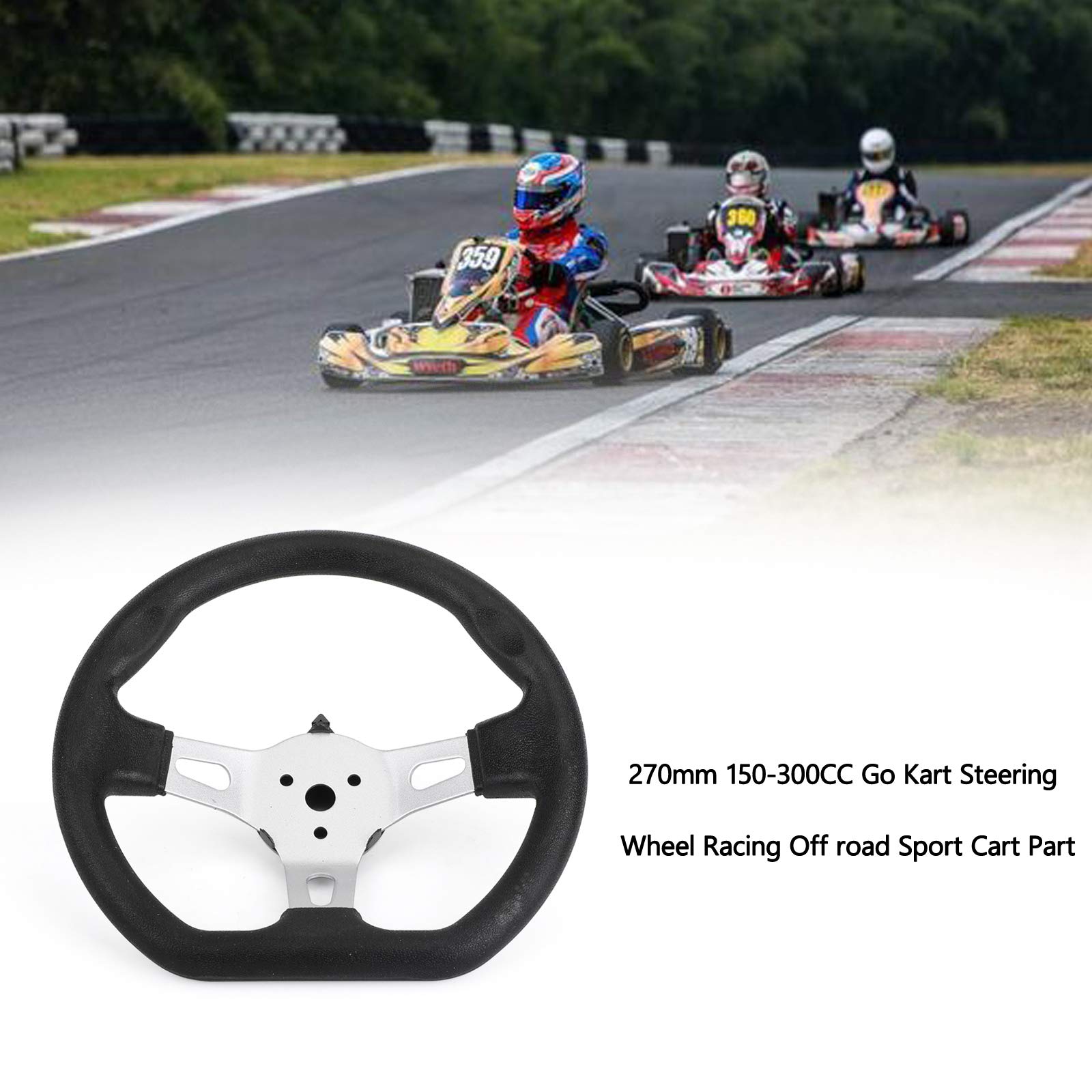 270mm 150-300CC Go Kart Lenkrad Racing Off Road Sport Cart Part