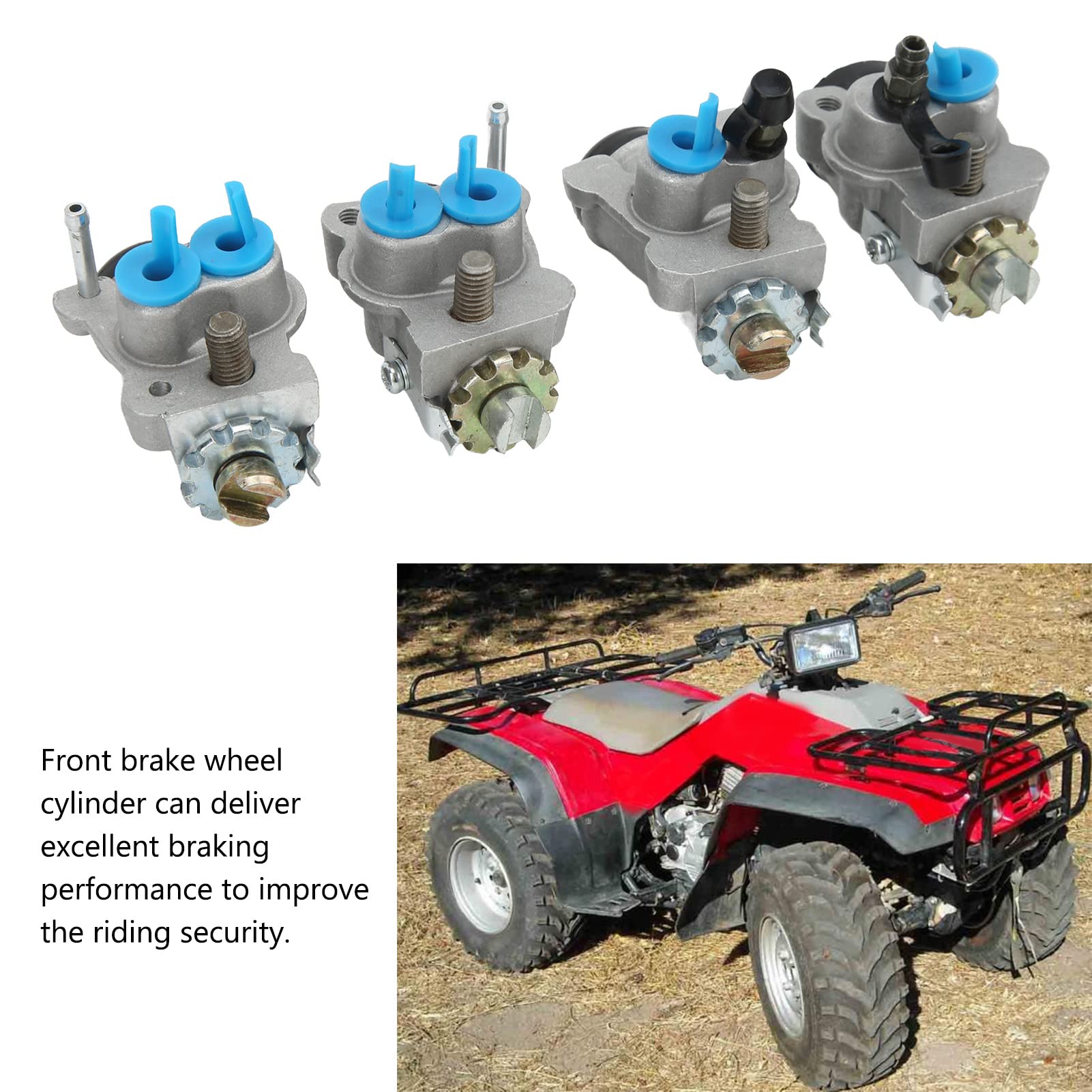 Zestaw Cylindrów Koła Hamulca Przedniego Trwały Zamiennik dla Fourtrax Rancher 350 2000-2003 dla Jeźdźców Metal