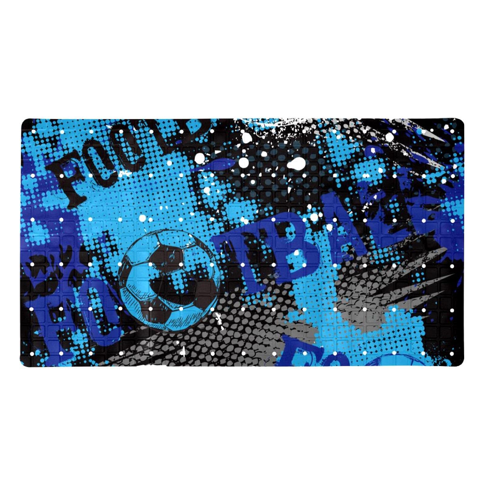 Tapis de baignoire antidérapant pour éviter les chutes des enfants avec ventouses football