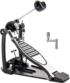 Bass Drum Pedal, Double Chain Kick Pedal for Drums AQ-BDP-HT | Double Chain Kick Drum Pedal with Smooth Response, Stable Base and Adjustable Control for Bass Drum and Drum Set Performance.