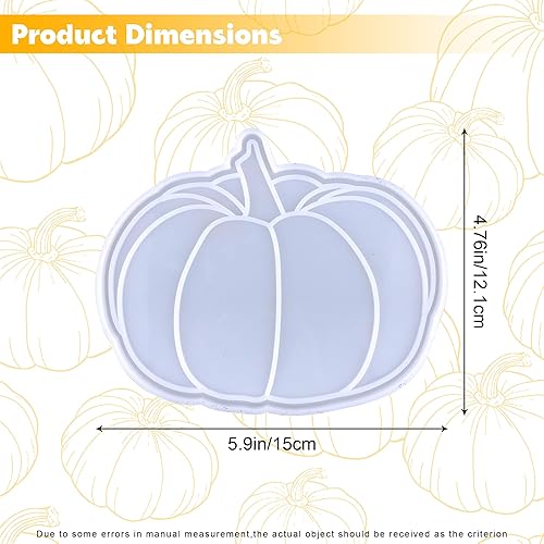 Miniatura 7 de Molde de posavasos de calabaza, molde de silicona para fundición de resina, molde de silicona para el día de Acción de Gracias, decoración de