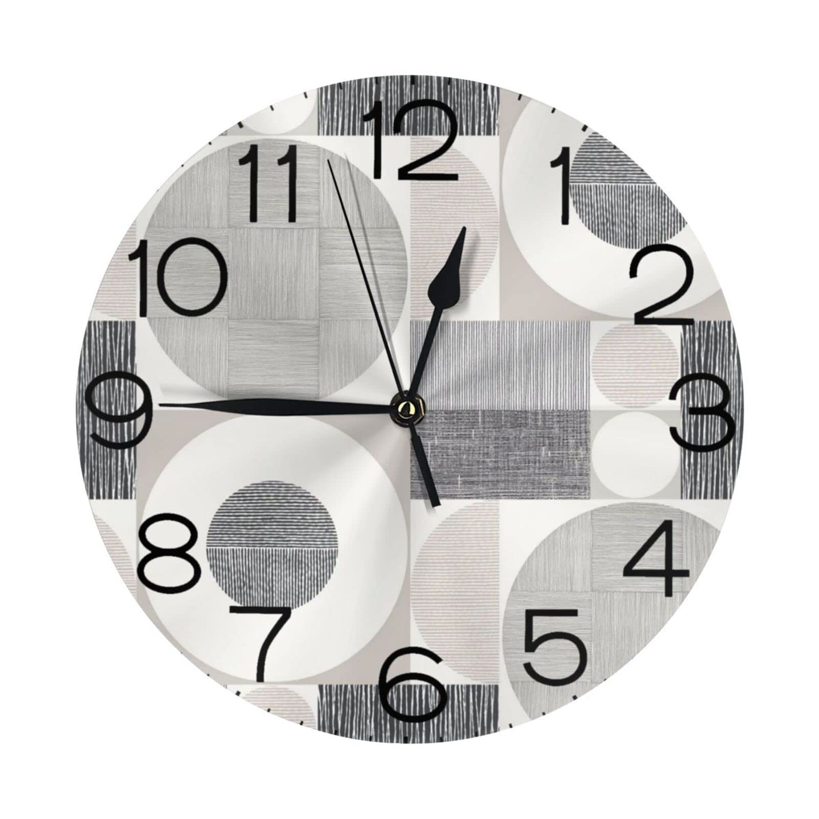 Amazon.co.jp: イラスト 壁掛け時計 おしゃれ 丸型 掛け時計 油絵