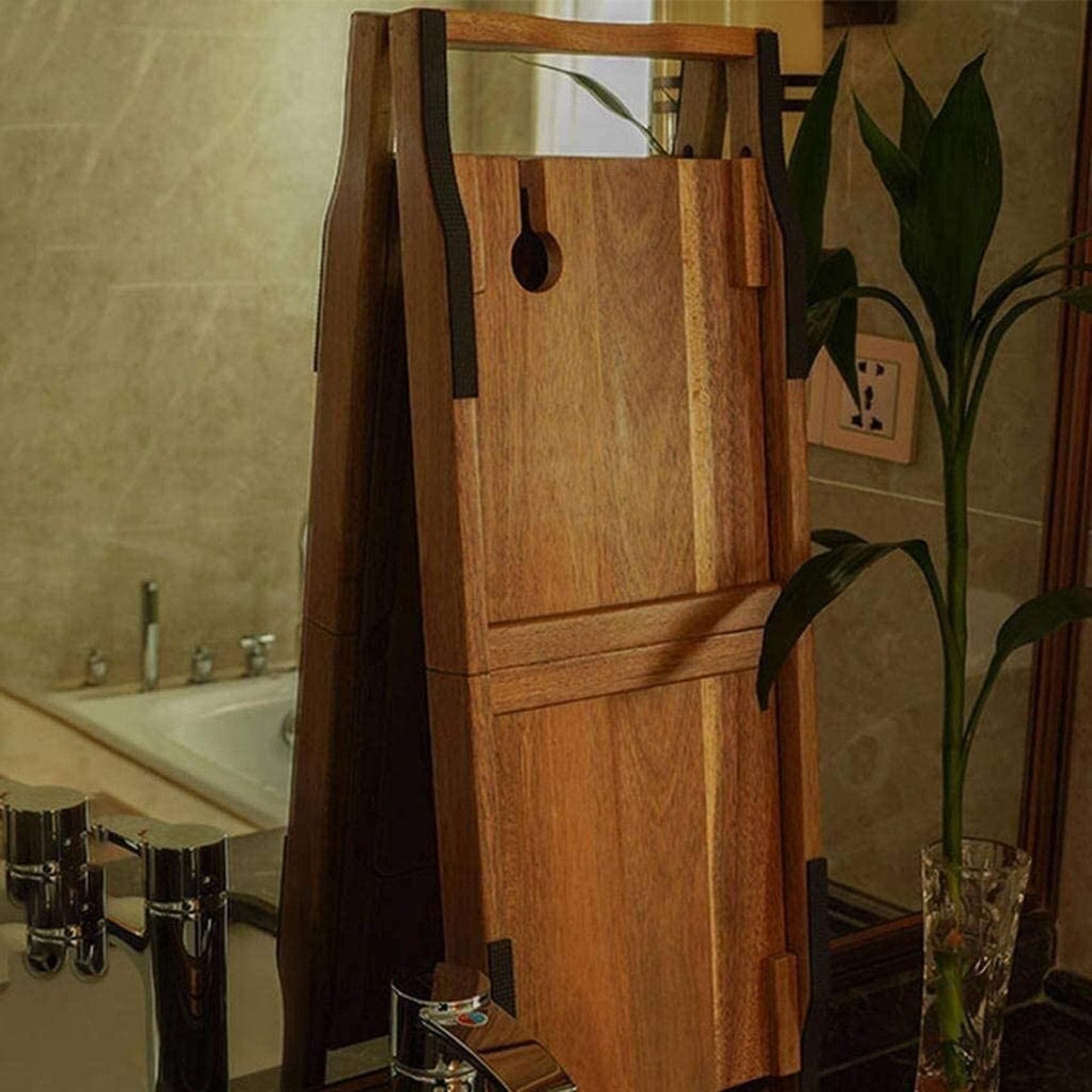 Bandeja para bañera de bambú con Lados Extensibles y Bandeja para Cama Bandeja para bañera de Madera Soporte para Tableta, Bandeja para teléfono Celular, Ranura de Vidrio Gran Idea para un