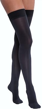 JOBST 115749 BSN Medical Compression Sock, Thigh High, Closed Toe, 20-30mmHg, Medium, Midnight Navy