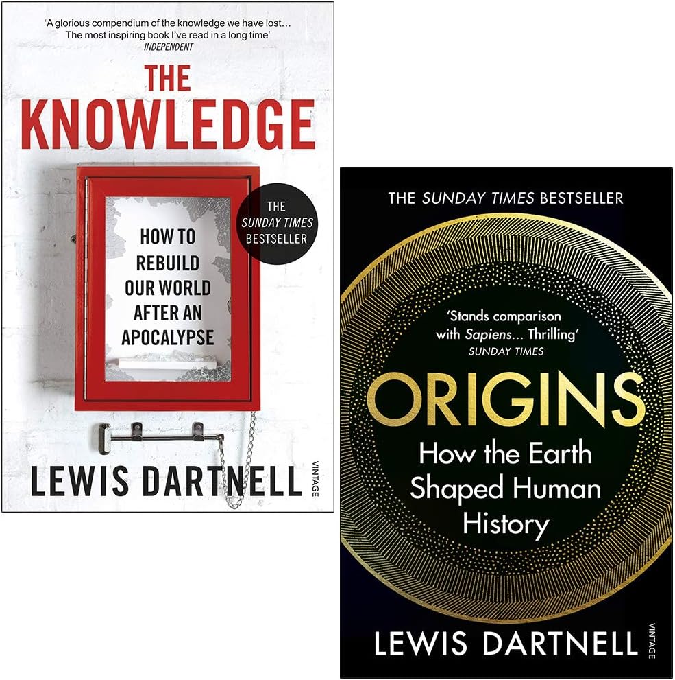 Lewis Dartnell 2 Books Collection Set(The Knowledge and Origins)