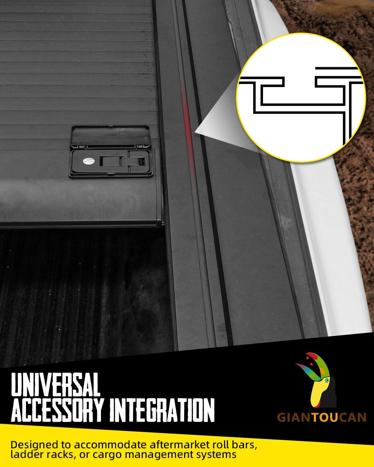 Retractable Tonneau Cover compitable with 2019-2026 Chevy Silverado/GMC Sierra 1500 6.6ft(78.9") Bed, Not for CarbonPro Bed