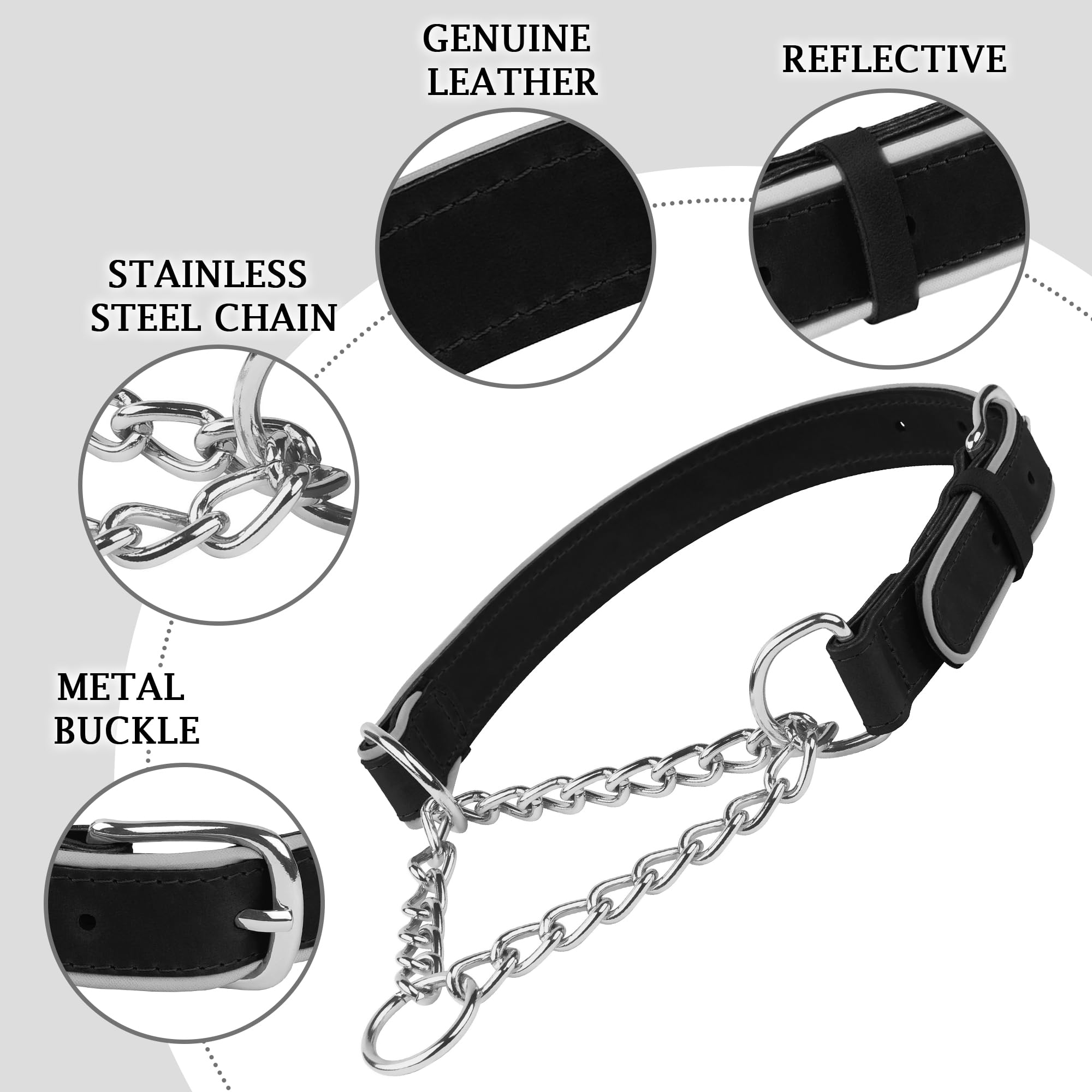 OOPSDOGGY Leather Martingale Dog Collar - Image 4