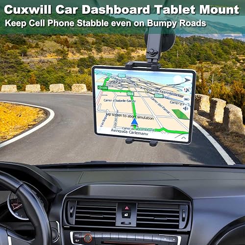 Miniatura 7 de Soporte para tablet de automóvil para iPad de 4 a 13 pulgadas, ventosa fuerte reemplazable, soporte de parabrisas para iPad Pro 12.9 10.5 9.7, iPad