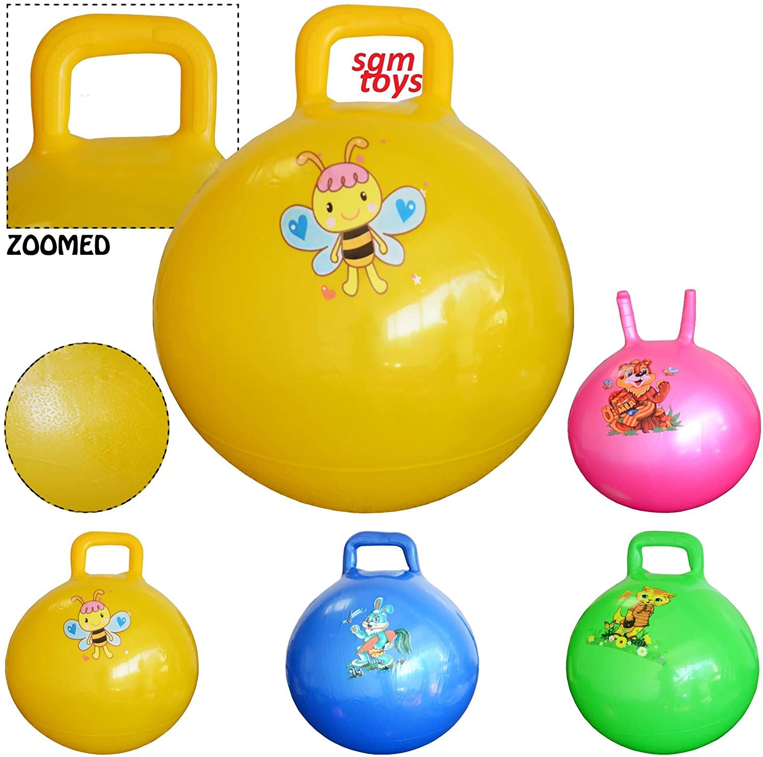 50CM Childrens/Kids Space Hopper Jump n' Bounce Ball Bouncing Toy in 15" (Green)
