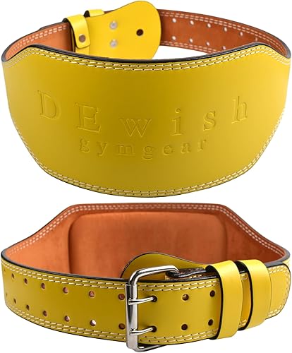 Miniatura 13 de Cinturón de cuero para gimnasio, soporte lumbar acolchado de 4 y 6 pulgadas, 10 agujeros ajustables para levantamiento de pesas, levantamiento de