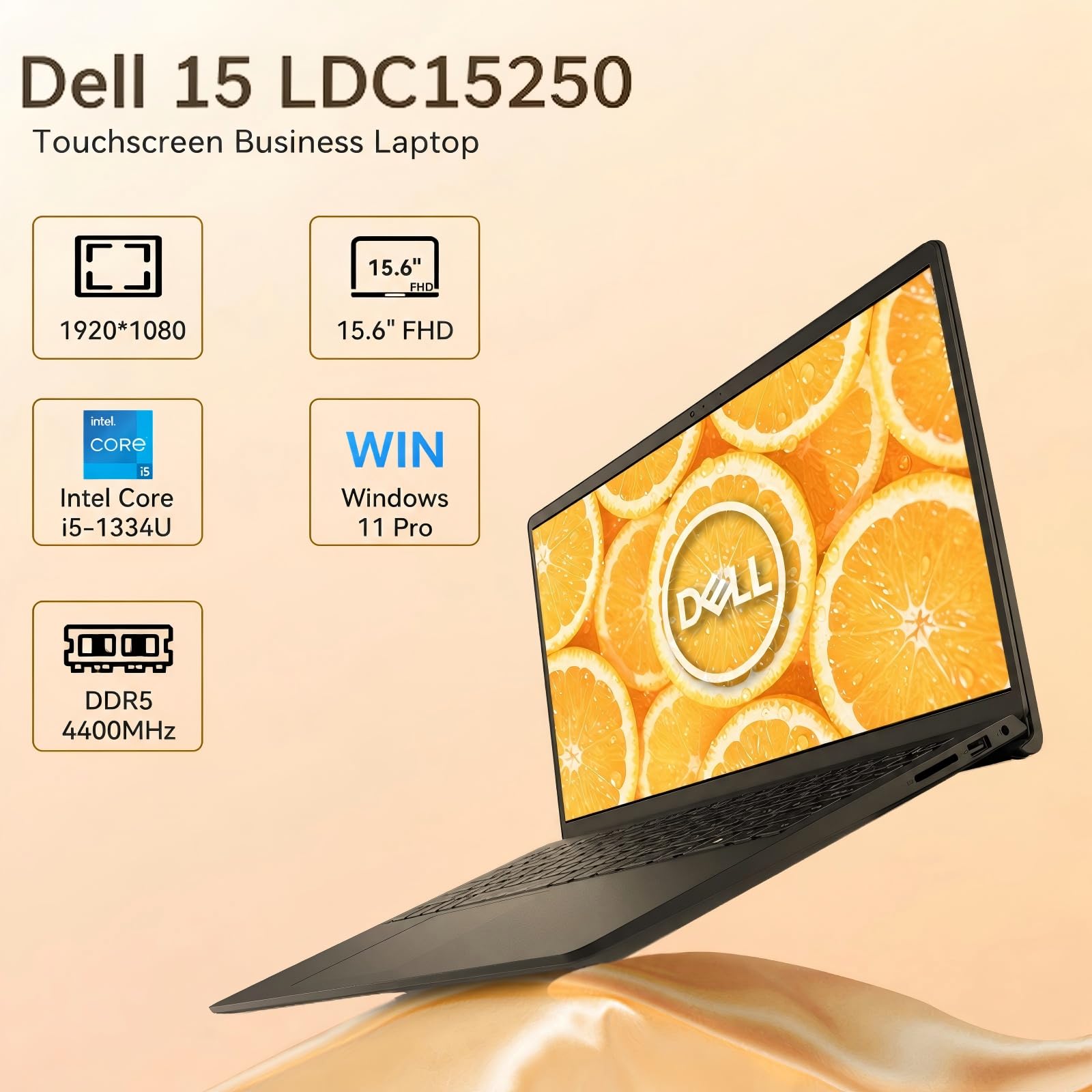 Amazon.com: Dell 15 Touchscreen Laptop -16GB DDR5 4400MT/s 512GB