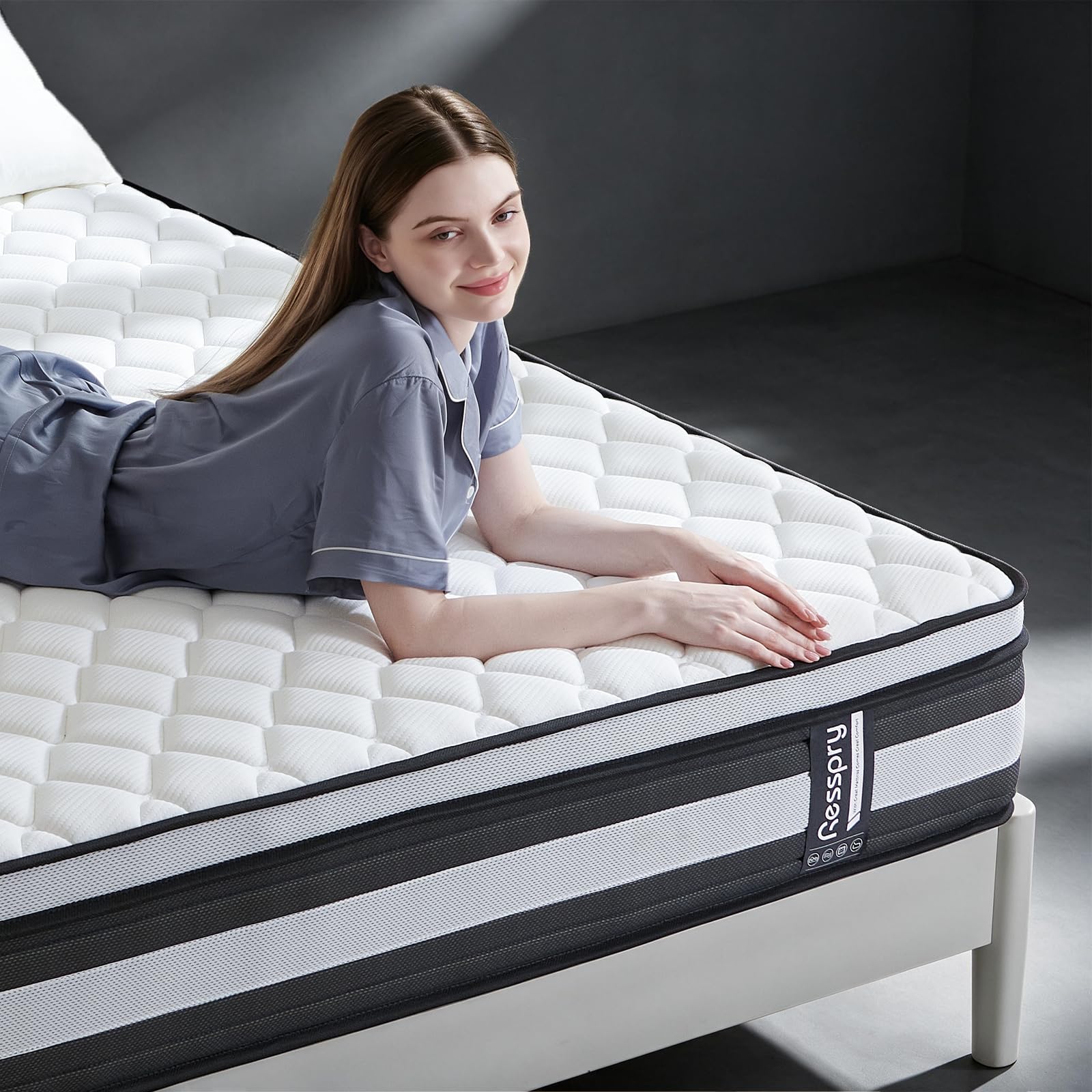 Resspry Double Mattresses,10.6 Inch Hybrid Mattress
